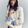 Cable Knit Zip-Up Cardigan – Sweaters and Cardigans
