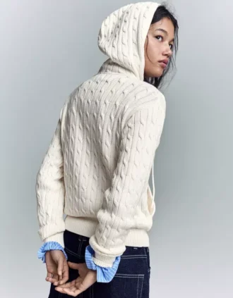 Cable Knit Zip-Up Cardigan – Sweaters and Cardigans Cable Knit Zip-Up Cardigan – Sweaters and Cardigans