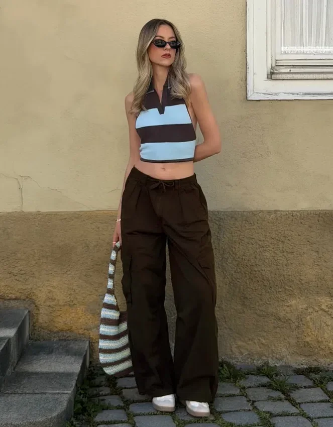 Cargo Parachute Trousers – #Bershkastyle – Women Cargo Parachute Trousers – #Bershkastyle – Women