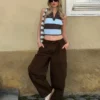 Cargo Parachute Trousers – #Bershkastyle – Women Cargo Parachute Trousers – #Bershkastyle – Women