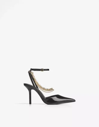 Chain Detail High-Heel Shoe – Heeled Shoes Chain Detail High-Heel Shoe – Heeled Shoes
