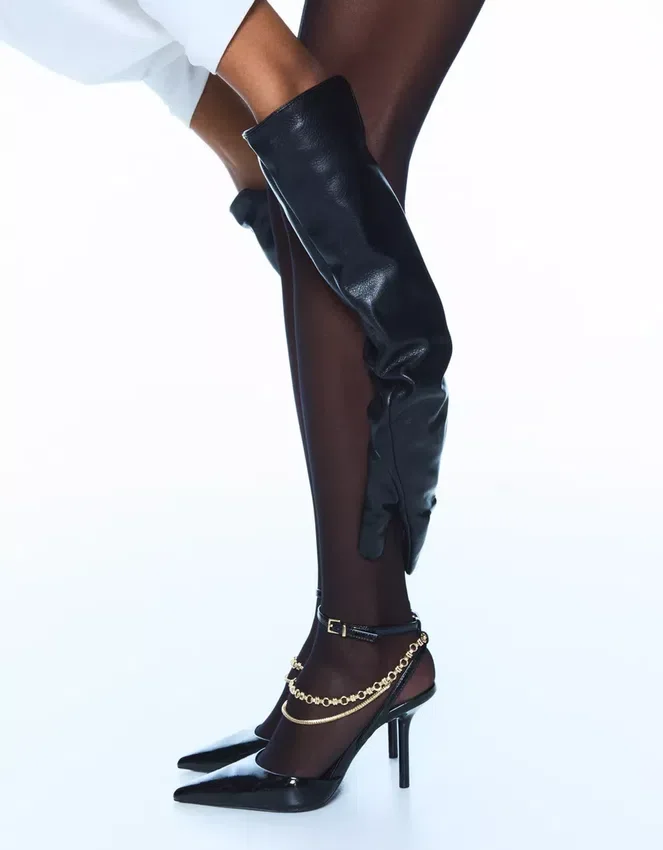 Chain Detail High-Heel Shoe – Heeled Shoes Chain Detail High-Heel Shoe – Heeled Shoes