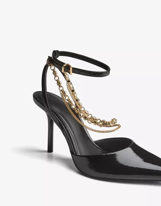 Chain Detail High-Heel Shoe – Heeled Shoes Chain Detail High-Heel Shoe – Heeled Shoes