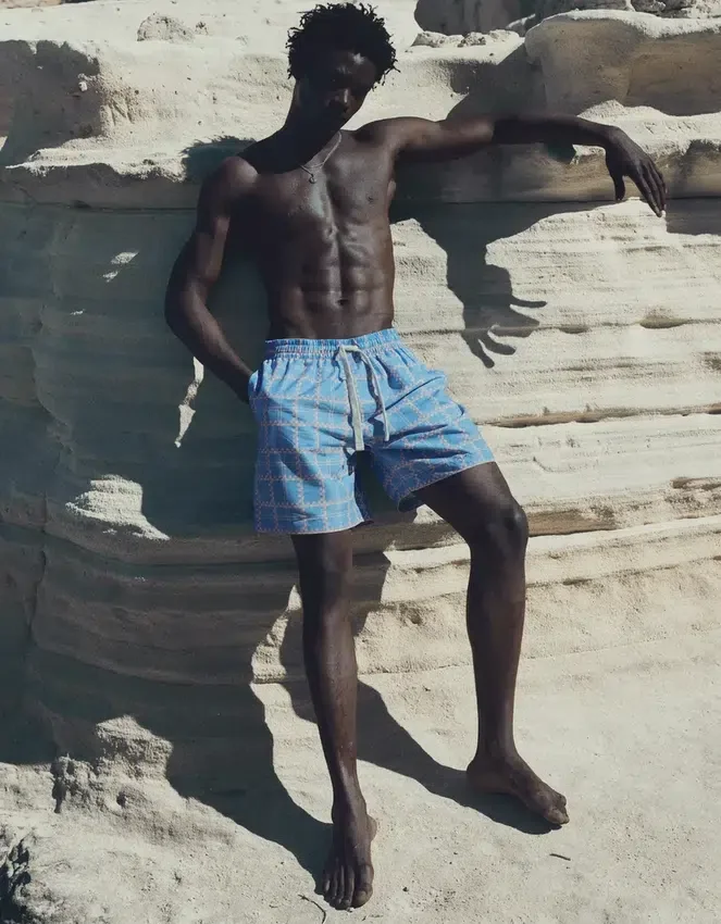 Check Print Swimming Trunks – Bershka Lovers Check Print Swimming Trunks – Bershka Lovers