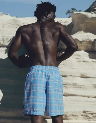 Check Print Swimming Trunks – Bershka Lovers