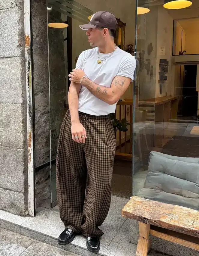 Checked Jogger Trousers Checked Jogger Trousers
