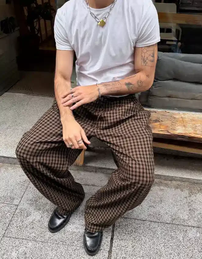 Checked Jogger Trousers Checked Jogger Trousers