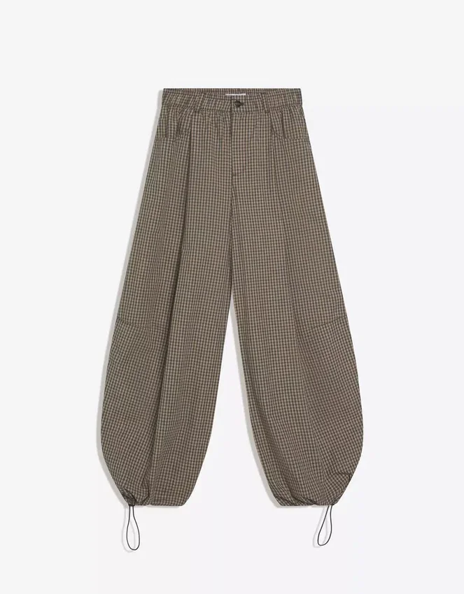 Checked Parachute Trousers – #Bershkastyle – Women Checked Parachute Trousers – #Bershkastyle – Women