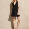 Chiffon Flounce Mini Dress
