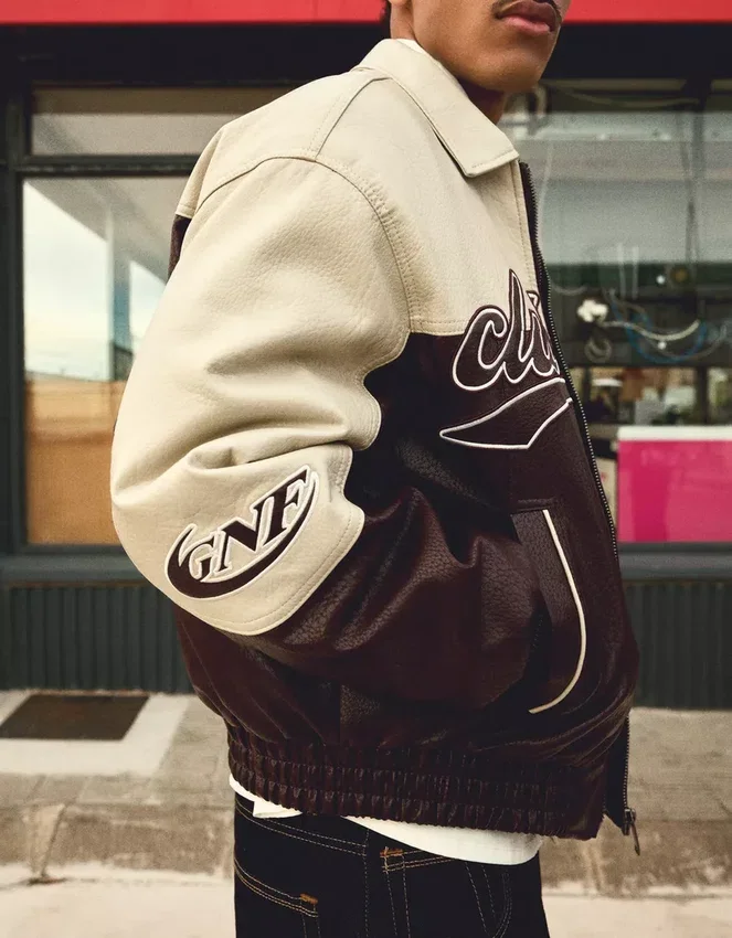 Color Block Faux Leather Jacket – Jackets Color Block Faux Leather Jacket – Jackets