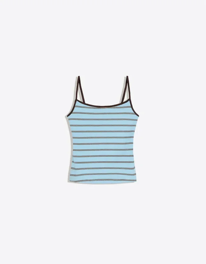 Contrast Striped Strappy Top – Combo Wins % Contrast Striped Strappy Top – Combo Wins %