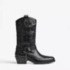 Cowboy Boot with Chain Detail – Ankle Boots – Men Cowboy Boot with Chain Detail – Ankle Boots – Men