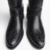 Cowboy Boot with Chain Detail – Ankle Boots – Men Cowboy Boot with Chain Detail – Ankle Boots – Men