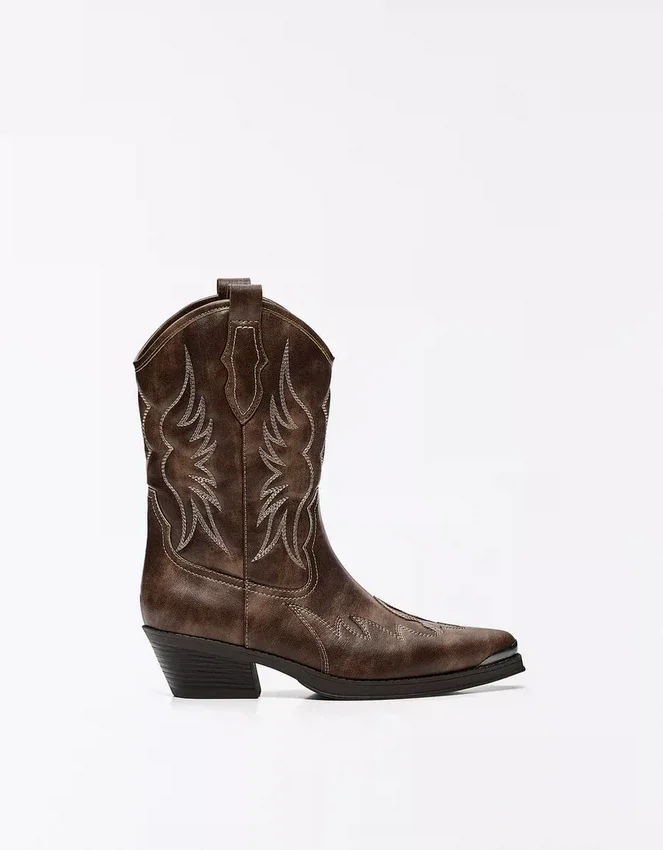 Cowboy Boot with Toe Detail Cowboy Boot with Toe Detail