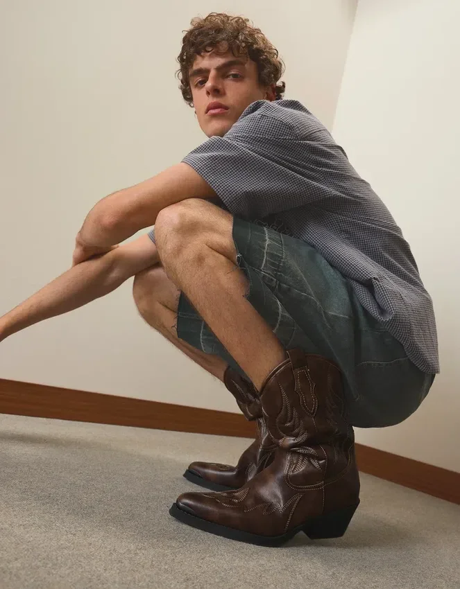 Cowboy Boot with Toe Detail Cowboy Boot with Toe Detail