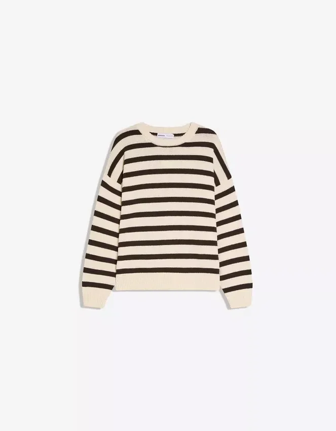 Crew Neck Striped Sweater Crew Neck Striped Sweater