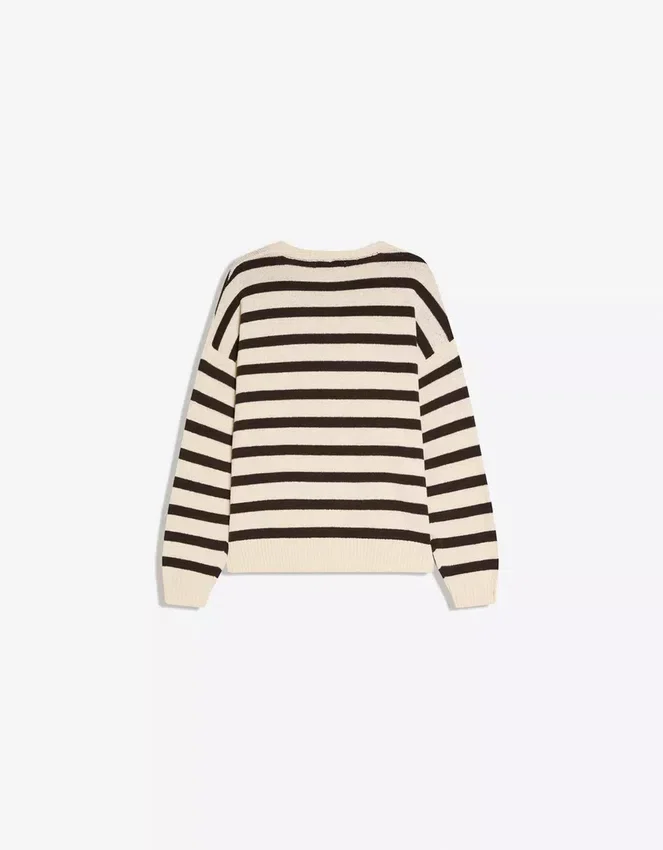Crew Neck Striped Sweater Crew Neck Striped Sweater