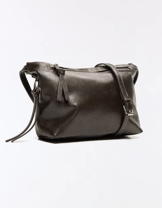 Crinkled Effect Crossbody Bag – Accessories – Men Crinkled Effect Crossbody Bag – Accessories – Men