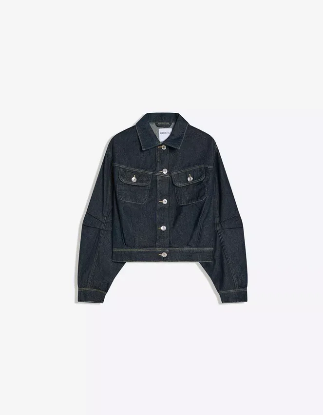 Cropped Balloon Denim Jacket – Jackets and Trench Cropped Balloon Denim Jacket – Jackets and Trench