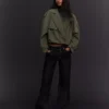 Cropped Balloon-Effect Trench Coat – Jackets and Trench
