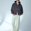 Cropped Boxy Fit Zip-Up Sweatshirt with Print – Sweatshirts & Hoodies Cropped Boxy Fit Zip-Up Sweatshirt with Print – Sweatshirts & Hoodies