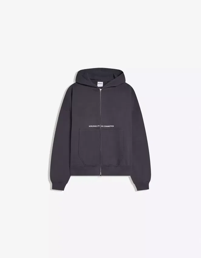 Cropped Boxy Fit Zip-Up Sweatshirt with Print – Sweatshirts & Hoodies Cropped Boxy Fit Zip-Up Sweatshirt with Print – Sweatshirts & Hoodies