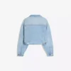 Cropped Denim Rhinestone Jacket – Jackets and Trench