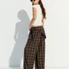 Darted Trousers with Scarf – Pants Darted Trousers with Scarf – Pants