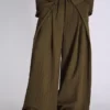 Darted Trousers with Turn-Up Waist Darted Trousers with Turn-Up Waist