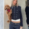 Denim Jacket with Front Buttons – #Bershkastyle – Women Denim Jacket with Front Buttons – #Bershkastyle – Women