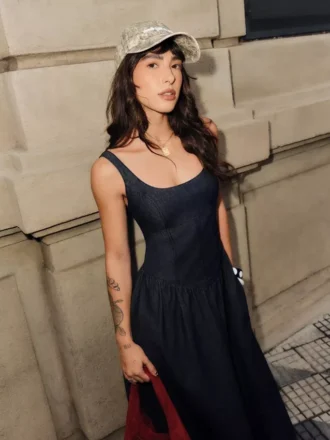 Denim Midi Dress