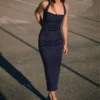Denim Midi Dress – Dresses and Jumpsuits Denim Midi Dress – Dresses and Jumpsuits