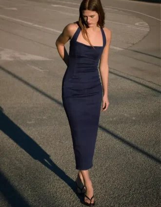 Denim Midi Dress – Dresses and Jumpsuits Denim Midi Dress – Dresses and Jumpsuits