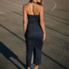 Denim Midi Dress – Dresses and Jumpsuits Denim Midi Dress – Dresses and Jumpsuits