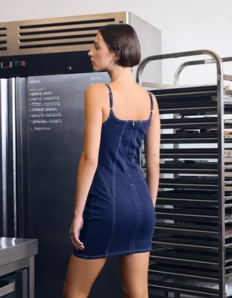 Denim Mini Dress – Dresses and Jumpsuits