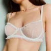 Dotted Mesh Bra with Underwire Dotted Mesh Bra with Underwire