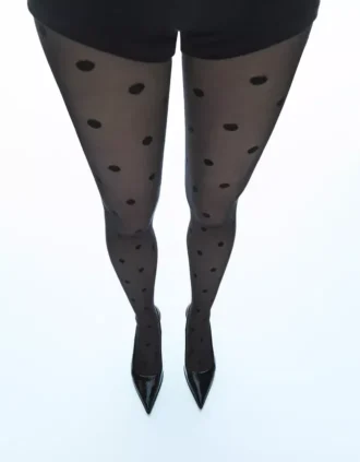 Dotted Mesh Tights – Accessories