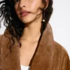 Double-Breasted Leather Suede Jacket – Jackets and Trench