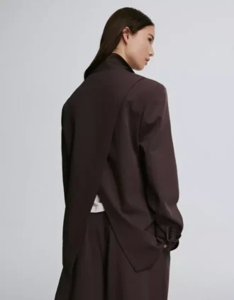 Double-Breasted Striped Blazer – Jackets and Trench Double-Breasted Striped Blazer – Jackets and Trench
