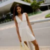 Draped Mini Dress
