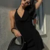 Draped Mini Dress