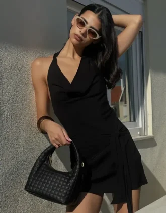Draped Mini Dress