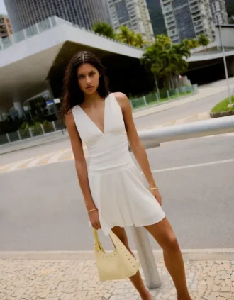 Draped Mini Dress Draped Mini Dress