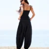 Drop Crotch Pants with Scarf