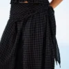 Drop Crotch Pants with Scarf