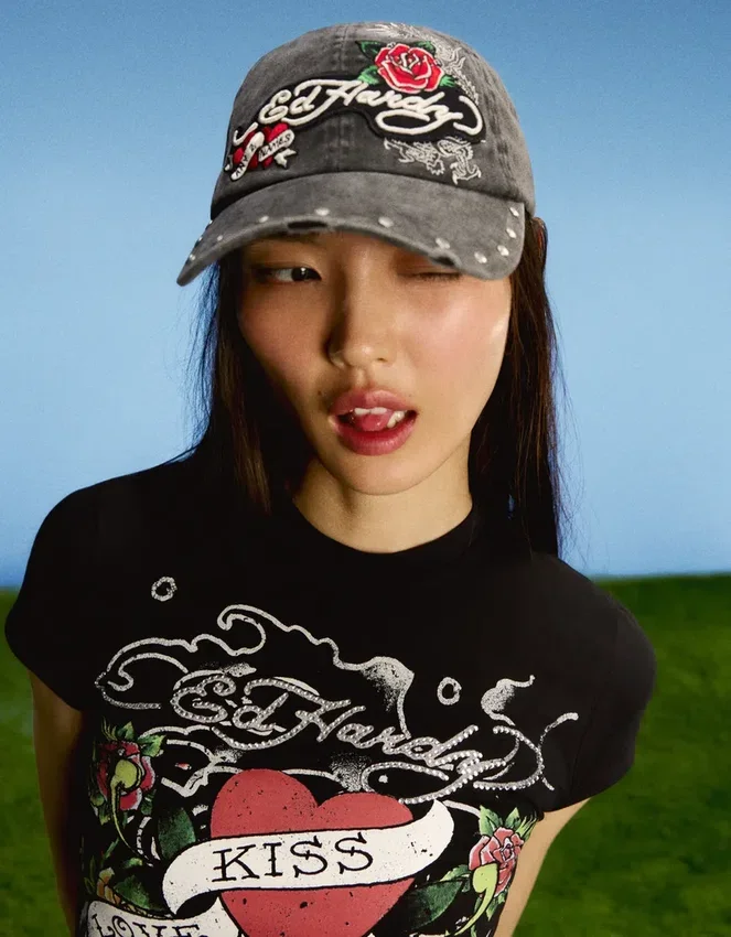 Ed Hardy X Bershka Embroidered Cap Ed Hardy X Bershka Embroidered Cap