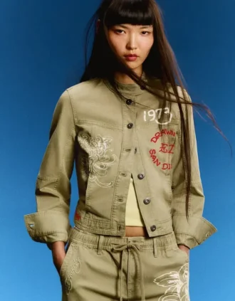 Ed Hardy X Bershka Embroidered Jacket