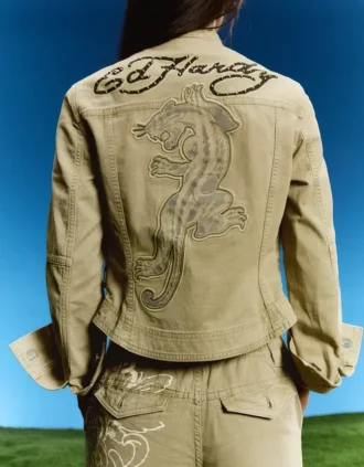 Ed Hardy X Bershka Embroidered Jacket