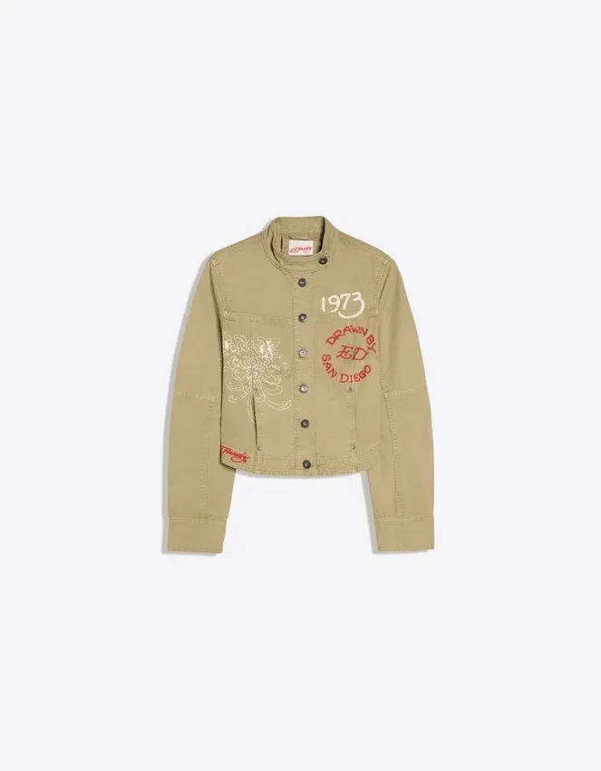 Ed Hardy X Bershka Embroidered Jacket Ed Hardy X Bershka Embroidered Jacket