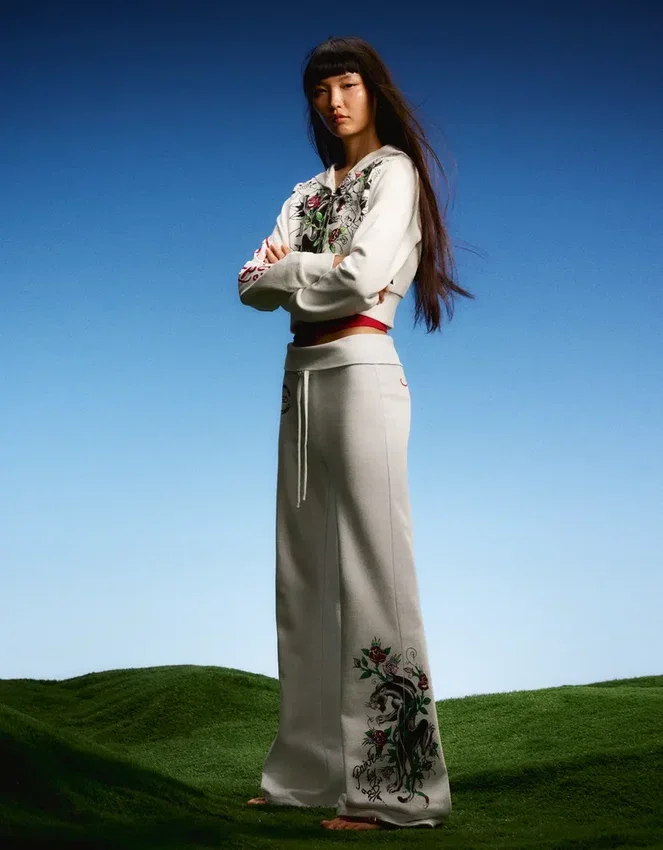 Ed Hardy X Bershka Flared Trousers Ed Hardy X Bershka Flared Trousers